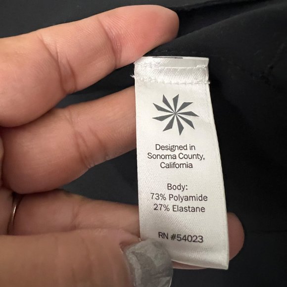 Athleta Black Stellar Open Blazer Travel Modern Minimal Size Small Tall - Picture 7 of 8